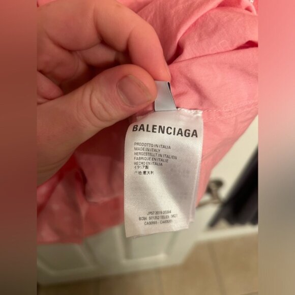 Balenciaga BB Printed Cotton Poplin Shirt - Picture 7 of 8